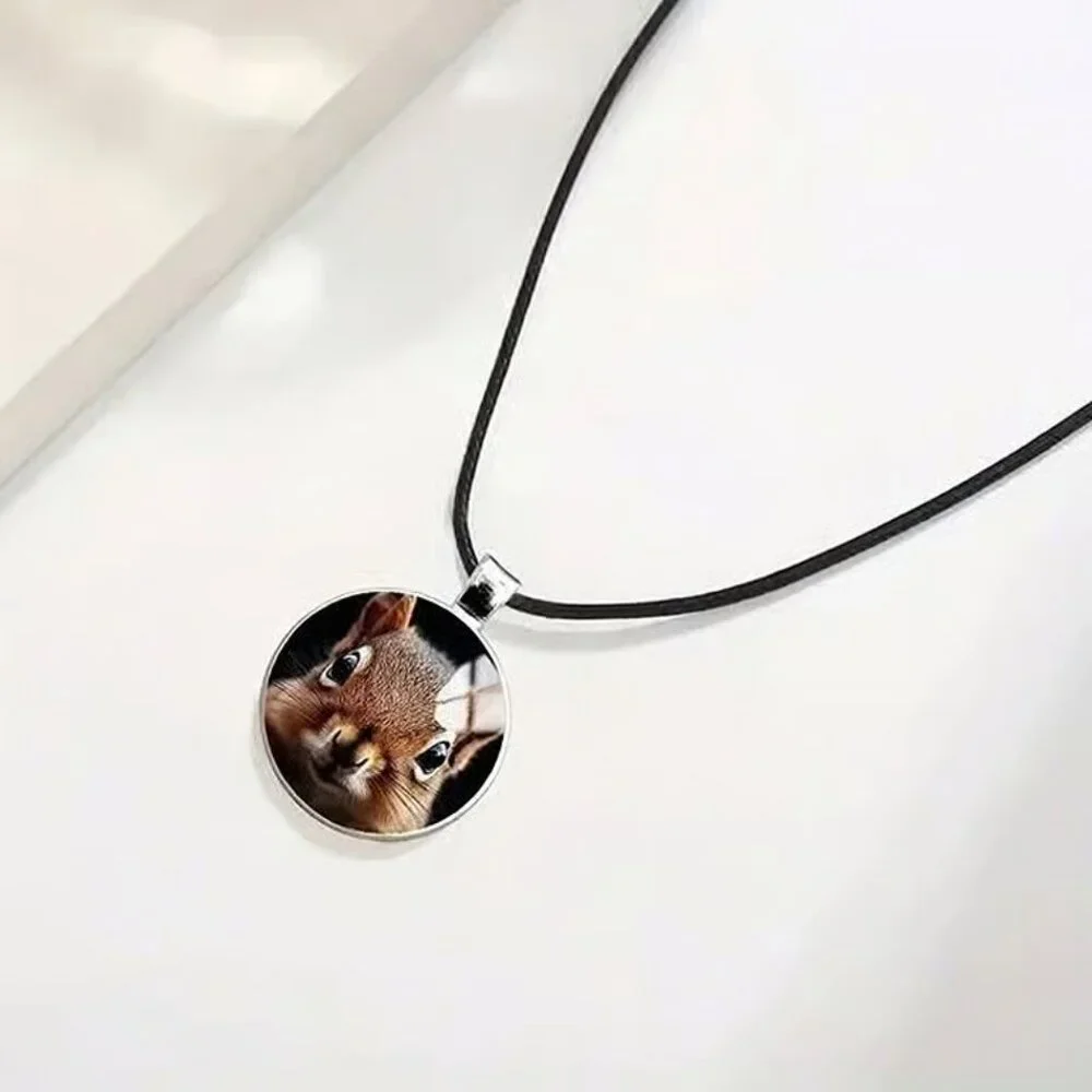 Silver SQUIRREL Pendant Necklace